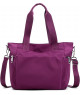 Bolso tote en color magenta con correas con logo y correa cruzada desmontable.