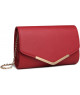 Clutch Rojo con Cadena Dorada para Eventos Especiales