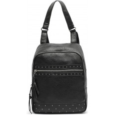 Mochila Negra con Detalles de Tachuelas - Elegancia Segura