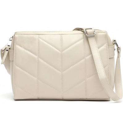 Bolso Bandolera Acolchado Crema - Elegancia Atemporal