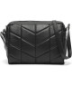 Bolso Bandolera Acolchado Negro - Clásico y Contemporáneo