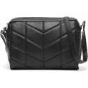 Bolso Bandolera Acolchado Negro - Clásico y Contemporáneo