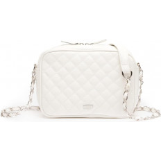 Bolso Bandolera Blanco Acolchado con Cadena Metálica - Pureza y Estilo