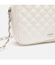 Bolso Bandolera Blanco Acolchado con Cadena Metálica - Pureza y Estilo