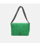 Bolso de Fiesta Verde con Cadena Elegante - Versatilidad con un Toque de Color