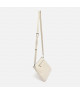 Bolso Bandolera Chevrón Crema de Misako - Suave Elegancia