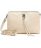 Bolso Bandolera Texturizado Crema de Misako - Toque Suave y Neutral