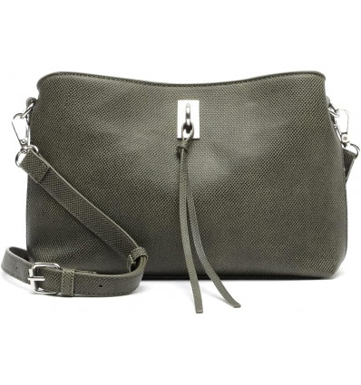 Bolso Bandolera Texturizado Verde Oliva de Misako - Versatilidad Natural