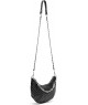 Bolso de Hombro Negro con Tachuelas y Cadena Plateada - Elegancia Rebelde