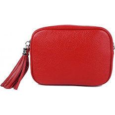 Bolso Bandolera Rojo Vibrante con Borla - Acentúa Tu Look con Color