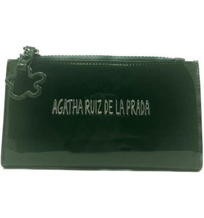 Cartera de Charol Verde con Detalle Nube - Agatha Ruiz de la Prada