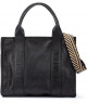 Pikolinos Bolso de Hombro de Piel Alcudia WHA para Mujer - Negro con Detalle Chevron