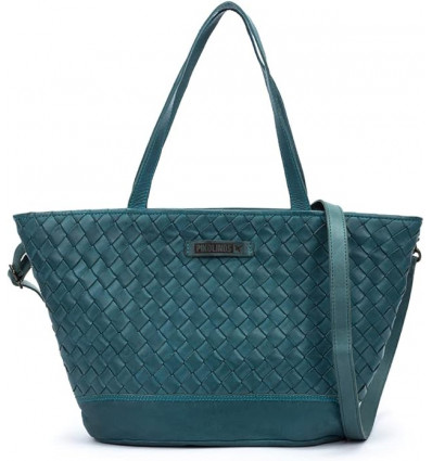 Bolso Pikolinos Faura WHA Acolchado Verde Azulado