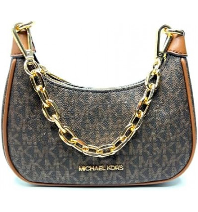 Michael Kors Bolso de Hombro Cora - Estilo Icónico con Cremallera de Cadena