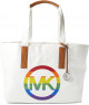 Michael Kors Large Tote Optic White - Diseño Alegre y Espacioso