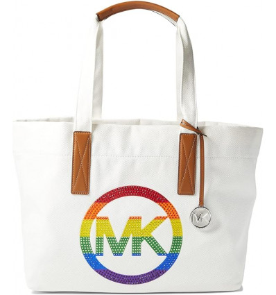 Michael Kors Large Tote Optic White - Diseño Alegre y Espacioso