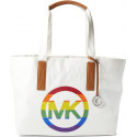 Michael Kors Large Tote Optic White - Diseño Alegre y Espacioso