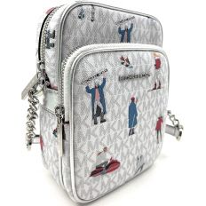 Bolso Crossbody Jet Set Michael Kors - Blanco Brillante Multicolor