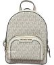 Mochila Convertible Michael Kors Jaycee XS - Diseño MK Signature Crema Claro