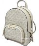 Mochila Convertible Michael Kors Jaycee XS - Diseño MK Signature Crema Claro