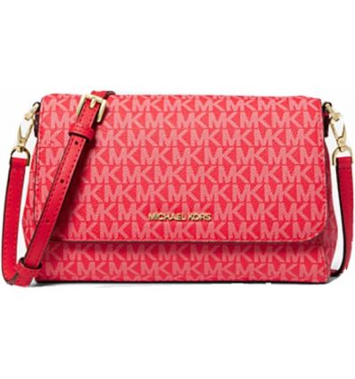 Michael Kors Bolso Cruzado Pequeño para Teléfono Rojo MK